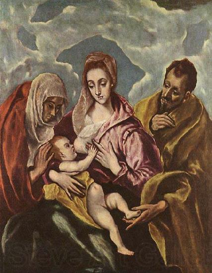 GRECO, El Holy Family with Germany oil painting art